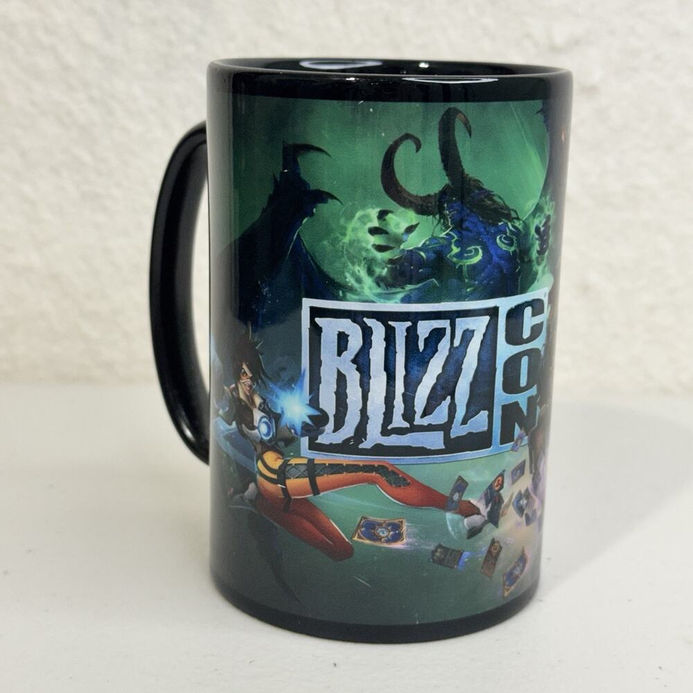 BlizzCon 2015 Coffee Mug Blizzard Games Art Hearthstone WoW Starcraft Overwatch